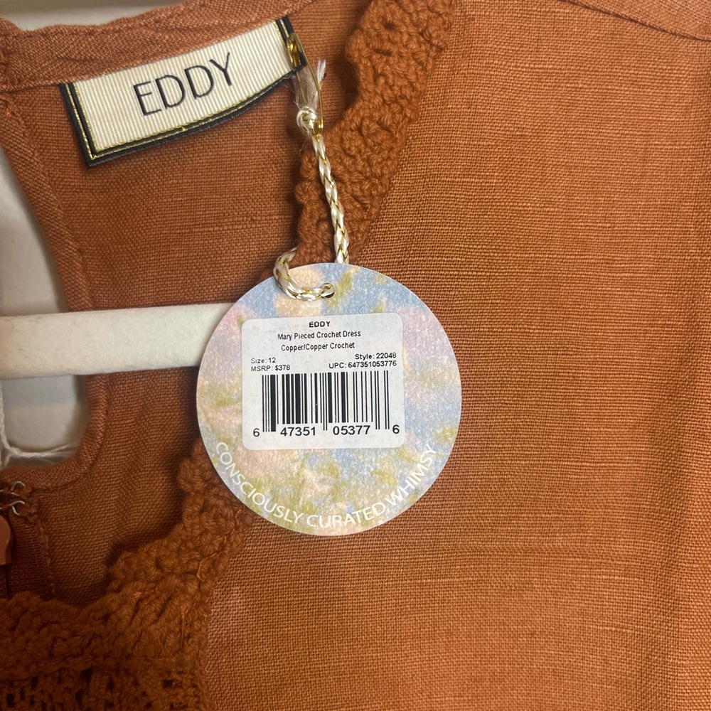 NWT Eddy Mary Linen Maxi Dress - Picture 12 of 14